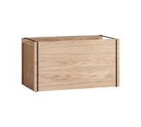 MOEBE Boîte de rangement en chêne 33x60 cm Bois. noir