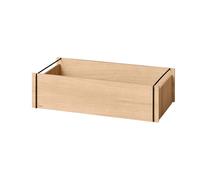 MOEBE Boîte de rangement Moebe Chêne huilé-noir. low. 16.5x60x31 cm
