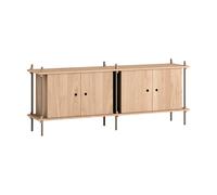 MOEBE Buffet Shelving System Chêne-warm grey. 163x65x35 cm. S.65.2.D