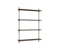 MOEBE Étagère murale Wall Shelving Chêne fumé-warm grey. 92x115x17.5 cm. WS.115.1