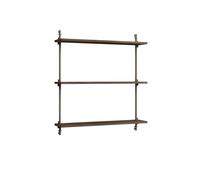MOEBE Étagère murale Wall Shelving Chêne fumé-warm grey. 92x85x17.5 cm. WS.85.1