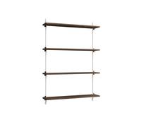 MOEBE Étagère murale Wall Shelving Chêne fumé-white. 92x115x17.5 cm. WS.115.1