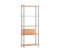 MOEBE Étagère Shelving System classic Chêne-black. 86x200x35 cm. S.200.1.A