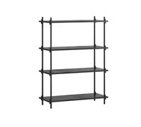 MOEBE Étagère Shelving System classic Noir. 86x115x35 cm. S.115.1.A