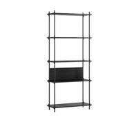 MOEBE Étagère Shelving System classic Noir. 86x200x35 cm. S.200.1.A
