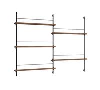 Moebe Magazine Étagère MS.115.2 Chêne Fumé/ Noir