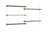 MOEBE Moebe wall shelving ws.85.2.B Chêne fumé-blanc