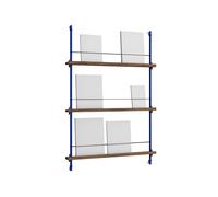 MOEBE Porte-revues Magazine Shelving Chêne fumé-deep blue. 85×115×7 cm. MS.115.1