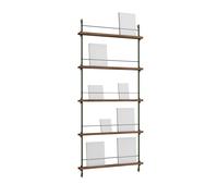 MOEBE Porte-revues Magazine Shelving Chêne fumé-pine green. 85x180x7 cm. MS.180.1
