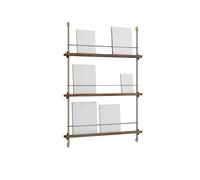 MOEBE Porte-revues Magazine Shelving Chêne fumé-warm grey. 85x115x7 cm. MS.115.1