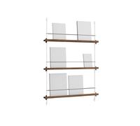MOEBE Porte-revues Magazine Shelving Chêne fumé-white. 85x115x7 cm. MS.115.1