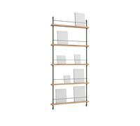 MOEBE Porte-revues Magazine Shelving Chêne-pine green. 85x180x7 cm. MS.180.1