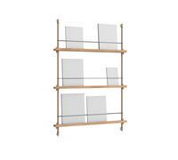 MOEBE Porte-revues Magazine Shelving Chêne-warm grey. 85×115×7 cm. MS.115.1