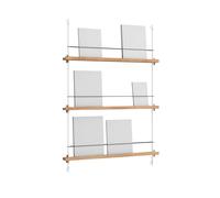 MOEBE Porte-revues Magazine Shelving Chêne-white. 85×115×7 cm. MS.115.1