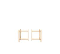 Moebe Rectangular Pied de Table Chêne