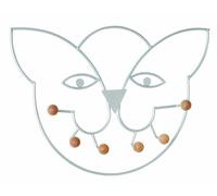 Möbel garderobe Murale alu, Bois Massif, métal Dim. L 48 cm x H 34 cm x P 6,...