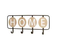 Möbel garderobe Murale chêne, Noir, MDF, métal Dim. L 50 cm x H 22 cm x P 5 ...