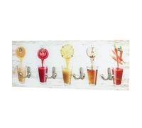 Möbel garderobe Murale Optique INOX, Motif, métal, Verre trempé Dim. L 50 cm...