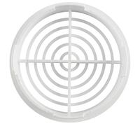 Möbelgitter Belüftungsgitter Ø 70 mm 10 Stück weiß