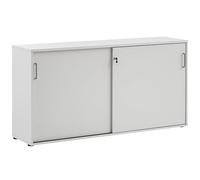 Möbelpartner Denver 701490 Armoire À Portes Coulissantes, Gris Clair, Environ 160,2 x 41 x 84 cm