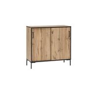 Möbelpartner Montana 701516 Armoire de classement en chêne Motif Maison de Campagne 100,1 x 41 x 96,6 cm