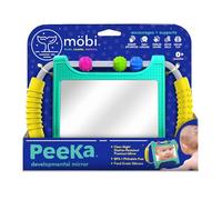 MÖBI Peeka Montessori Jouet pour bébé de 0 à 6 Mois avec lequel Les Enfants Peuvent Grandir - Jouet éducatif avec Support, balles et Miroir incassable