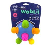 MÖBI Woblii - Jouet de motricité pour bébé - Balles sensorielles - Jouet Montessori - À partir de 3 mois et plus - En silicone de qualité alimentaire - Jouet pour bébé de 3 mois