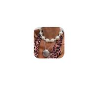 MOEEIJEW Collier ras du cou avec grosses perles pour femme, one size, Métal, Pas de gemme
