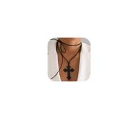 MOEEIJEW Collier ras du cou empilable avec pendentif en forme de croix doré pour femme, one size, Métal, Pas de gemme