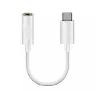 MOELECTRONIX Casque audio USB 3.1 type C compatible avec Xiaomi Redmi Note 14 Pro+ Plus 5G | USB-C vers prise casque numérique 3,5 mm | Câble adaptateur audio Aux-IN blanc