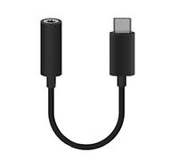 MOELECTRONIX USB 3.1 Type-C Casque Audio Jack pour Samsung Galaxy Tab S6 LTE/WiFi | USB-C vers Casque 3,5 mm Digital | Prise Aux-in Audio Câble Noir