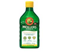 Mollers Complément alimentaire Huile de foie de morue Oméga-3 Arôme citron 250 ml