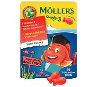 Möller's Omega-3 P'tits Poissons 36 Gommes - Fraise