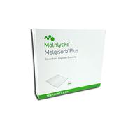 Mölnlycke Melgisorb Plus 10x10 cm | Pansement Alginate de Calcium Très Absorbant pour Plaies Exsudatives | Haute Résistance à l'État Humide | 10 Pièces.