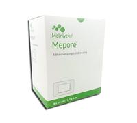 Mölnlycke Mepore 8x10 cm | Pansement Absorbant Auto-Adhésif | Respirant et Doux | 50 Pièces