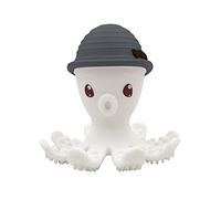 mömbella 8124 Anneau de dentition en silicone Motif pieuvre Bleu gris