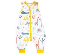 MOEMOE BABY Gigoteuse Hiver,Gigoteuse a Pied 2,5 Tog Pour Bébé,Turbulette a Pieds,18-36 Mois,Jaune,80cm,M