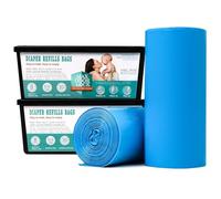 MOEMOE BABY Recharge pour Poubelle à Couches,Compatible avec Diaper Genie Signature et Platinum, 2 Boîtes 60 Sac,Anti-Odeurs Max Odor Lock,Capacité Jusqu'à 2800 Couches pour Chambre,Cuisine,Bain