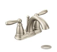 Moen 6610bn Mélangeur de Brantford faible Arc Robinet de salle de bain avec vidage Générale, nickel brossé