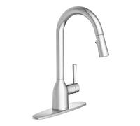 Moen Adler 87233 Robinet d'évier de cuisine moderne à une poignée et à bec haut avec technologie Power Clean, mitigeur de cuisine avec douchette
