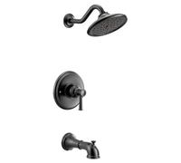 Moen Belfield M-CORE Série 3 Kit de garniture de baignoire et douche éco-performance à 1 poignée, valve requise, UT3313EPBL
