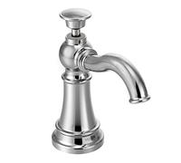 Moen Distributeur de savon de cuisine avec bouteille rechargeable au-dessus de l'évier, chromé, 1,12