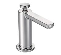 Moen S3947C Premium Soap Dispenser Distributeur de Savon de Cuisine avec Bouteille Rechargeable au-Dessus de l'évier, Chrome, 1.125