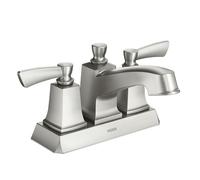 Moen WS84922SRN Conway Robinet de salle de bain à deux poignées Basse Arc Résistant aux taches Nickel brossé