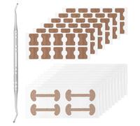 Moendergo Lot de 100 correcteurs d'ongles incarnés - 2 types de patch de traitement - Pince à ongles avec deux extrémités pour soin des ongles des orteils - Protection des ongles des orteils