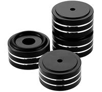 Moendergo Lot de 4 pieds d'isolation pour haut-parleur, support d'isolation HiFi en aluminium pour tourne-disque DAC pour home cinéma, électronique, équipement audio