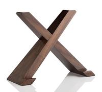 MÖNKE Vinyl Record Stand - an Elegant Display Shelf Made from Solid Wood - This Tabletop Vinyl Record Holder Will Fit Any Album (Walnut)