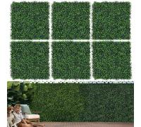 Moeput Lot de 12 Panneaux muraux en buis pour décoration de fête, Mariage, intérieur, Jardin, Noël, 25,4 x 25,4 cm
