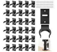 MOERDIFFER 30 Pièces Clip Plinthe Cuisine, Fixation Plinthe Cuisine avec 60 vis, clips pour plinthe de cuisine avec tournevis
