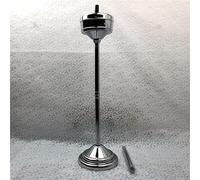 MOERGO Cendrier sur Pied Intérieur Et Extérieur, Cendrier Extérieur pour Cigarettes, Cendrier Debout, Cendrier Intelligent, Support De Cendrier À Cigares Autonettoyant (Color : Silver)